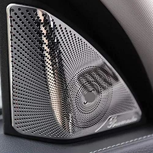 Cicony Car Door Speaker Cover Trim for Mercedes Benz W205 2015-2017 | Stainless Steel Matte Finish thumbnail 4