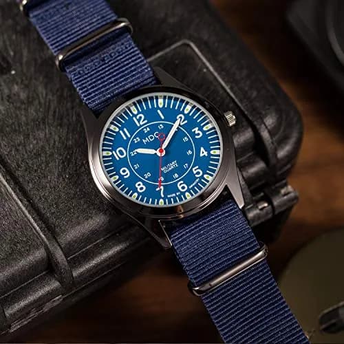 Infantry MDC Men's Field Watch 40mm Blue Nylon Strap | Japanese Quartz Movement thumbnail 4