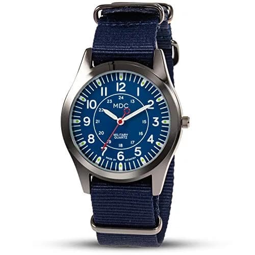 Infantry MDC Men's Field Watch 40mm Blue Nylon Strap | Japanese Quartz Movement thumbnail 1