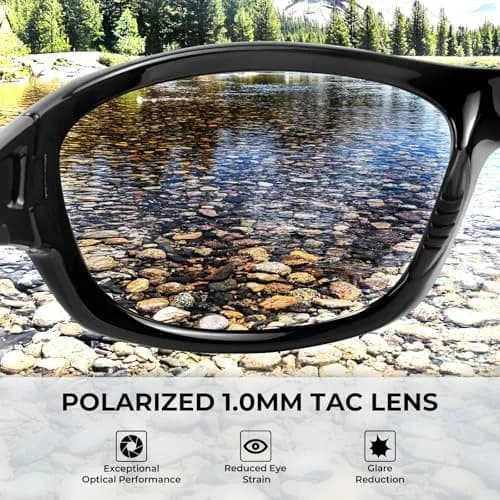 KastKing Hiwassee Polarized Sport Sunglasses Wrap Design for Men & Women | 5.23 in Arm Length thumbnail 5
