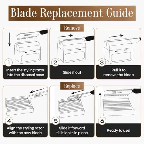 FACON Professional Hair Styling Razor Replacement Blades 10 Count | Precision Japanese Stainless Steel thumbnail 9