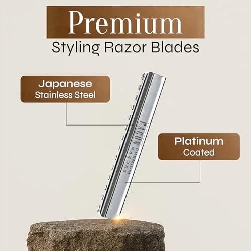 FACON Professional Hair Styling Razor Replacement Blades 10 Count | Precision Japanese Stainless Steel thumbnail 3
