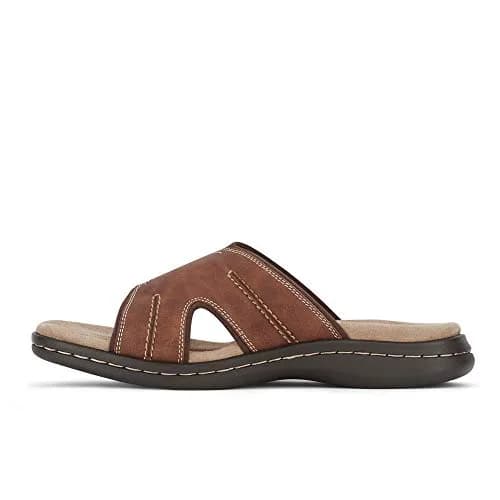 Dockers Sunland Casual Slide Sandal Shoe Rust 15 | Comfortable Men’s Slip-On Footwear thumbnail 6