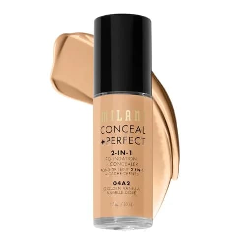 Milani Conceal + Perfect 2-in-1 Foundation + Concealer 29.57 ml (1 Fl Oz) | Natural-Matte Finish, Full Coverage thumbnail 1