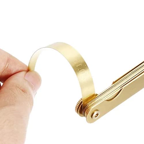 uxcell Metric Thickness Feeler Gauge 0.05-1mm 13 Blades Brass Measuring Tool | Precision Measurement for Gaps thumbnail 4