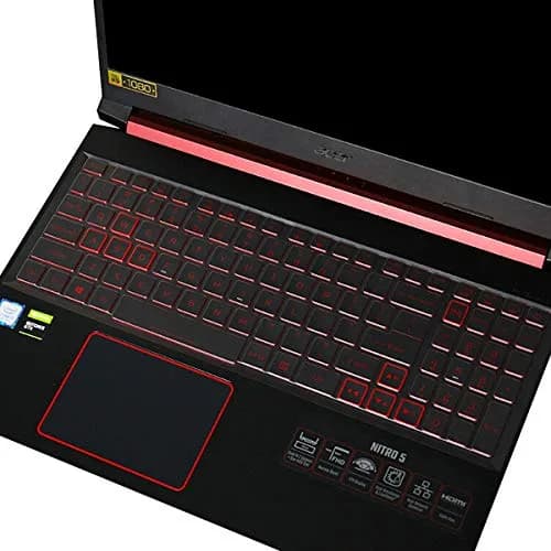 MUBUY-GOL Keyboard Cover for Acer Nitro 5, Nitro 16, Nitro 17, Predator Helios 300 | Durable, Transparent & Waterproof thumbnail 1