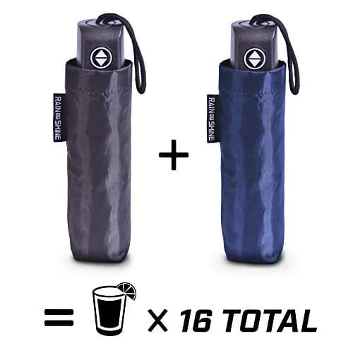 GoPong Rain or Shine Umbrella Flask 2 Pack (24 oz Total) | Hidden Alcohol Travel Flasks with Funnel & Spout thumbnail 6