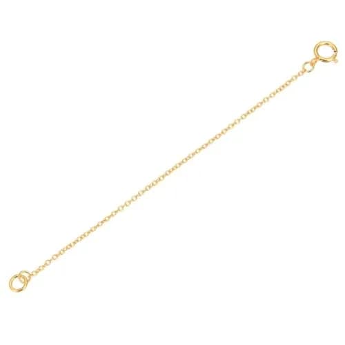 Adabele 18K Gold Plated Sterling Silver Chain Extender Clasp 5 Inch (12.7cm) | Adjustable Necklace Bracelet Anklet thumbnail 1