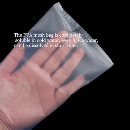 APZDFGIFCD 100Pcs PVA Water Soluble Fishing Bait Bags 10cm x 14cm | Dissolves Quickly in Cold Water thumbnail 3