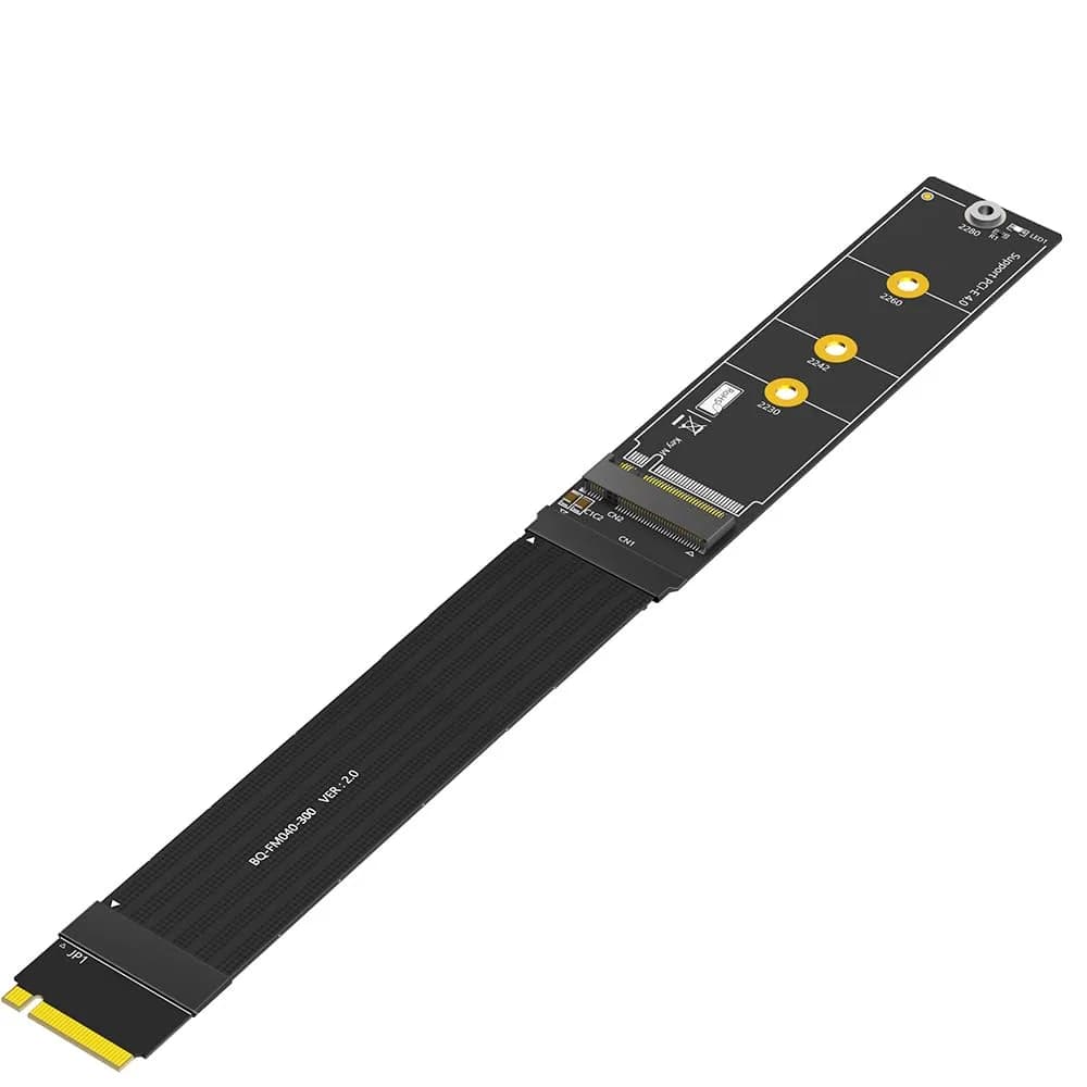 Sintech M.2 NVME Extender,NGFF M-Key PCIe 3.0/4.0 SSD Extension Card with 20cm Soft-PCB Cable