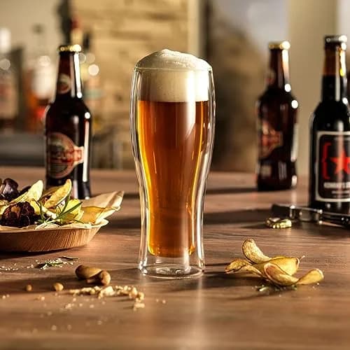 ZWILLING Sorrento Double-Wall Pint & Pilsner Glass Set, 14-oz & 16-oz | Italian Design & German Engineering thumbnail 3
