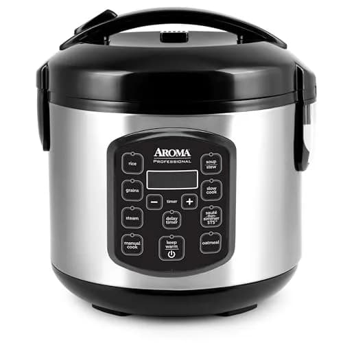 AROMA Professional 8-Cup Digital Rice & Grain Multicooker 2Qt | Versatile Cooking with Sauté-then-Simmer STS® thumbnail 1