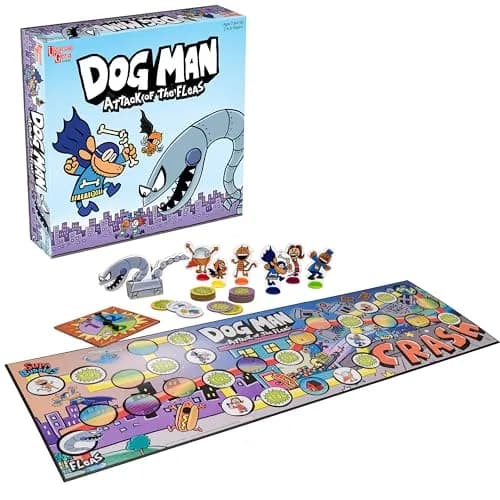 University Games Dog Man: Attack of the Fleas Game (UG-07010) | Cooperative Family Board Game for Kids 7+ thumbnail 1