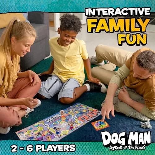 University Games Dog Man: Attack of the Fleas Game (UG-07010) | Cooperative Family Board Game for Kids 7+ thumbnail 4