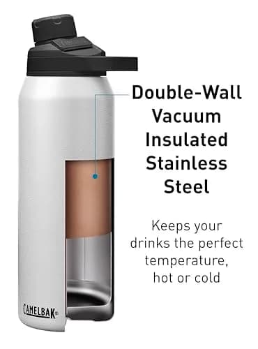 CamelBak Chute Mag Stainless Steel Water Bottle 946ml (32oz) | One-Handed Magnetic Cap for Active Hydration thumbnail 4