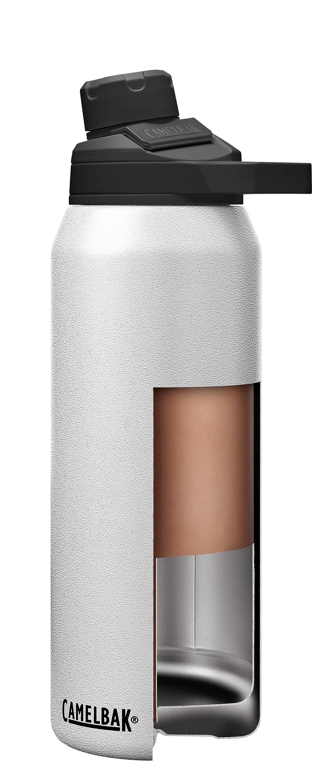 CamelBak Chute Mag Stainless Steel Water Bottle 32oz White | Keeps Cold for Hours - view 3