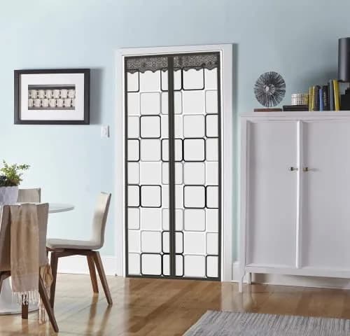 PICK FOR LIFE Insulated Magnetic Door Curtain 36x82 inches | Thermal Winter Door Cover with Magnetic Closure thumbnail 1