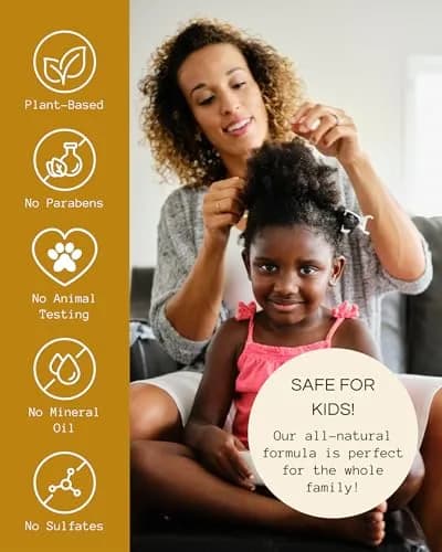 Righteous Roots Hair Oil for Hair Growth, Anti Frizz & Thickening (4 fl oz, Pack of 2) | Supports Hair Growth & Detangles thumbnail 7