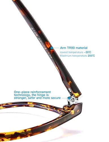 CNLO Blue Light Blocking Glasses Amber | Anti Eyestrain Computer Glasses for Men & Women thumbnail 6