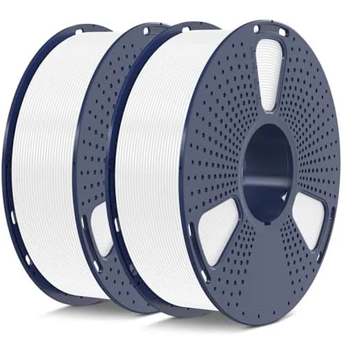 SUNLU PLA 3D Printer Filament, White, 2KG Total | Reliable, Easy to Use, No Clogs thumbnail 1