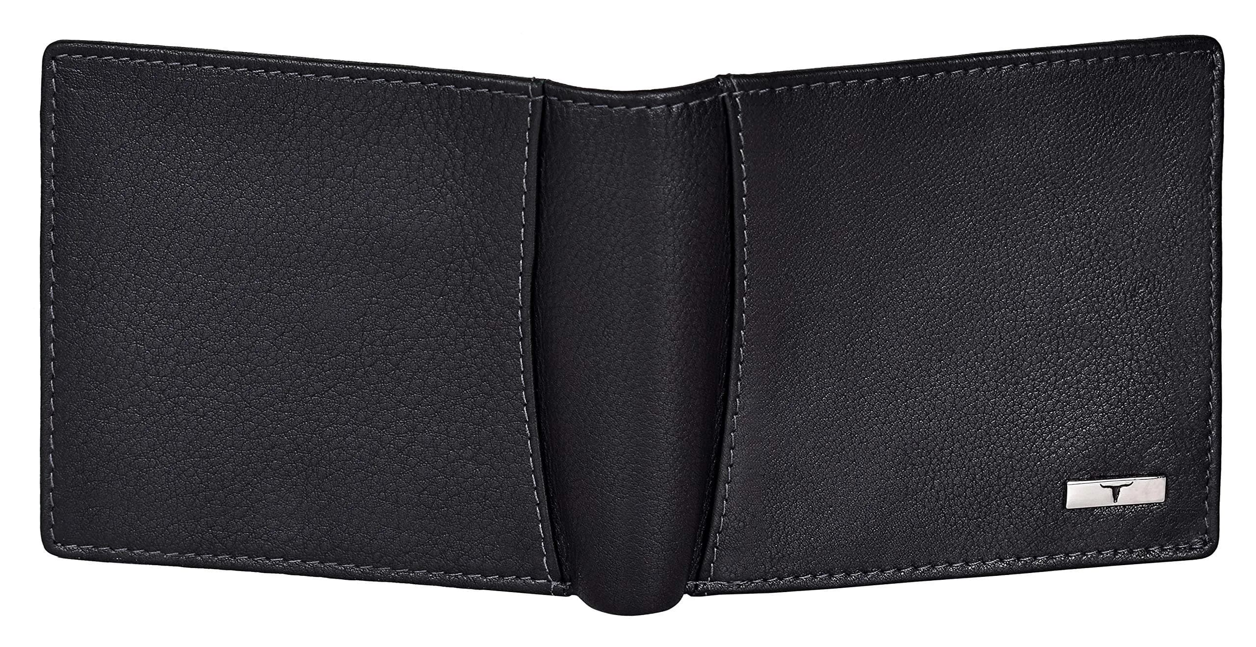 URBAN FOREST Oliver Leather Wallet for Men, Black, 13 x 11 x 2.5 cm | Contemporary Bi-Fold - view 5