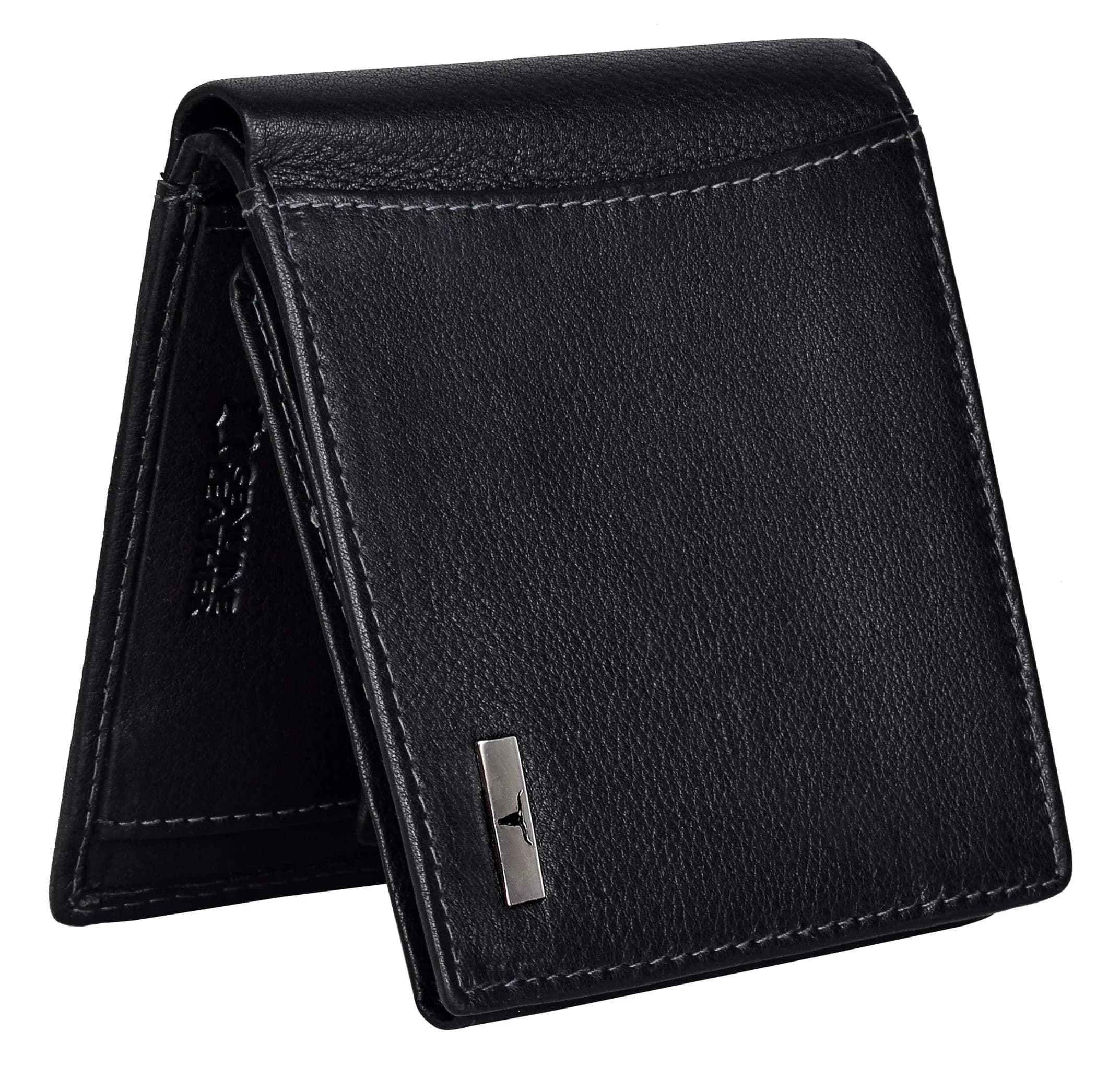 URBAN FOREST Oliver Leather Wallet for Men, Black, 13 x 11 x 2.5 cm | Contemporary Bi-Fold - view 6
