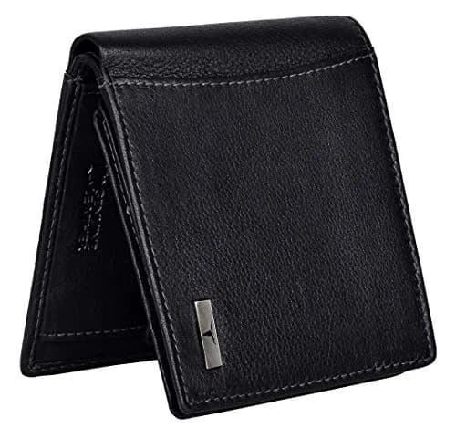 URBAN FOREST Oliver Leather Wallet for Men, Black, 13 x 11 x 2.5 cm | Contemporary Bi-Fold thumbnail 6