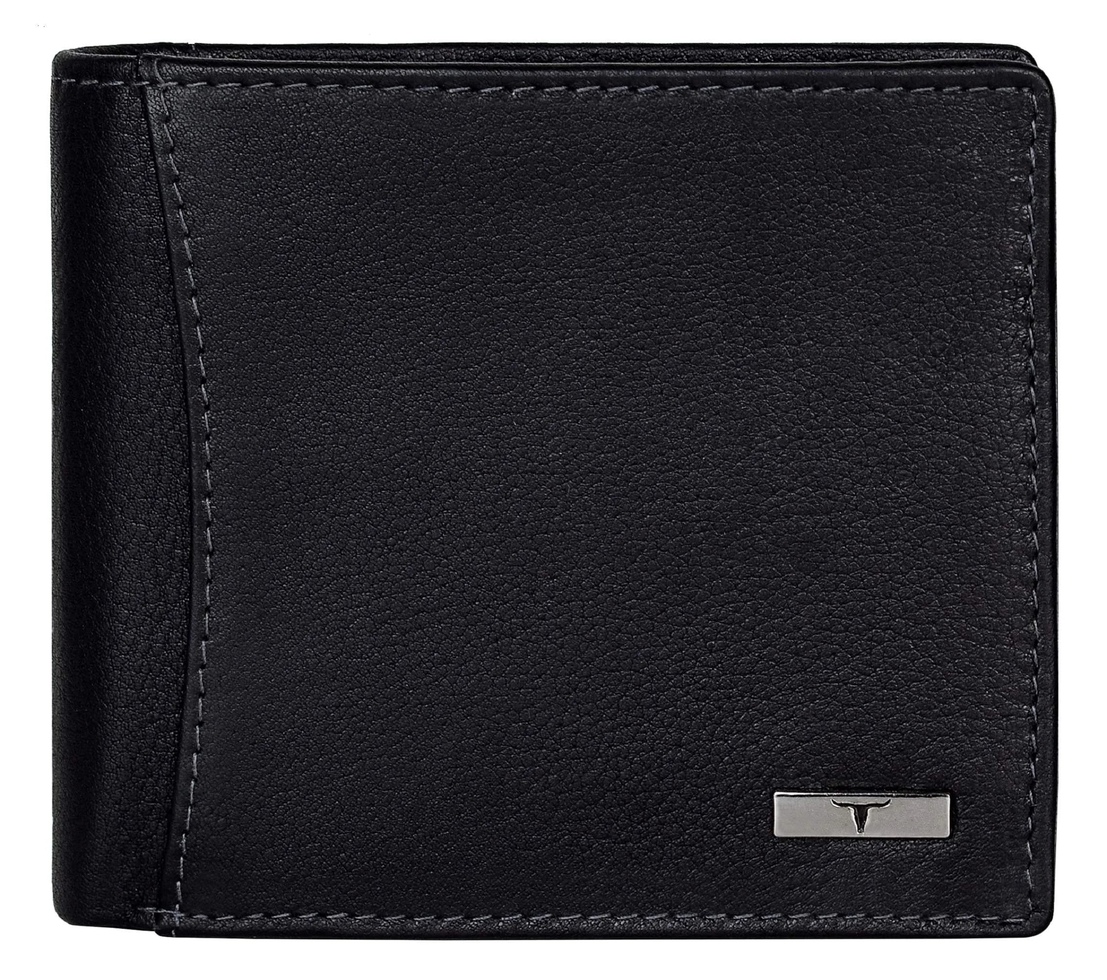 URBAN FOREST Oliver Leather Wallet for Men, Black, 13 x 11 x 2.5 cm | Contemporary Bi-Fold - view 2
