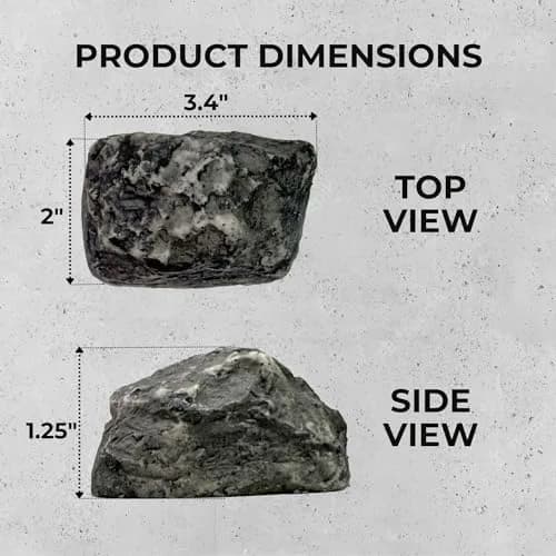 Performore Realistic Fake Rock Key Hider | Blends with Landscaping, 8.6cm (3.4") x 5cm (2") thumbnail 3