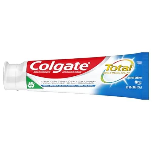 Colgate Total Teeth Whitening Gel Toothpaste 4.8 oz (142 ml) | Fights Bacteria for Whole Mouth Health thumbnail 3