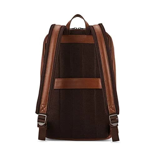 Samsonite Classic Leather Slim Backpack Cognac 22.2L (0.78 cu ft) | Professional Commuter Bag thumbnail 3