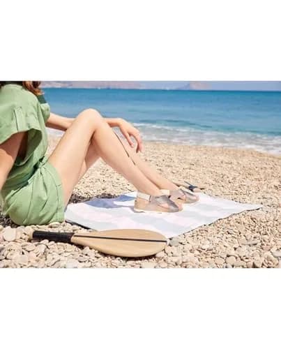 PIKOLINOS Mahon Wedge Sandals Women | Leather | Extra-Light | Silver thumbnail 2
