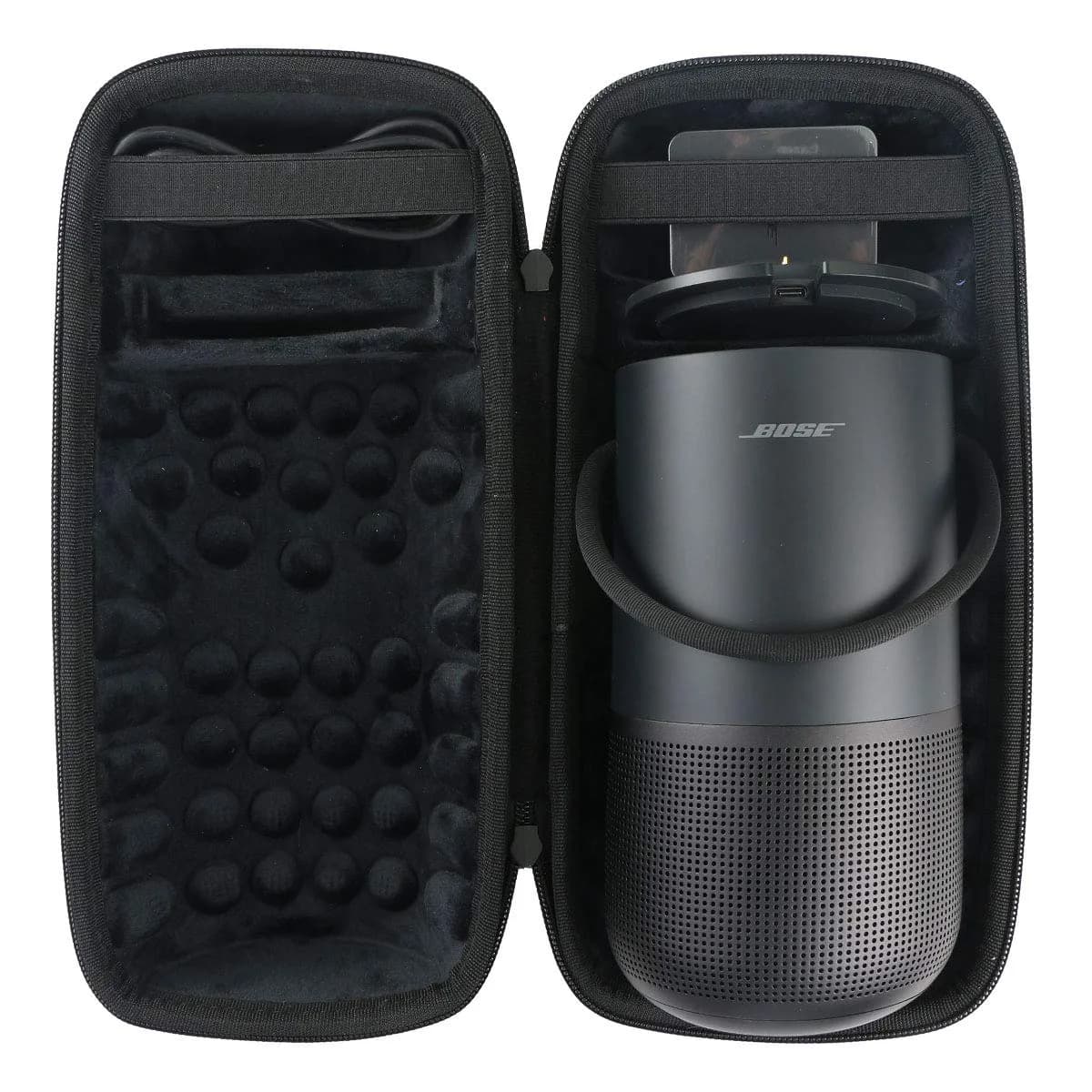 Khanka Hard Carrying Case for Bose Portable Smart Speaker Triple Black | Durable EVA Protection - main product image