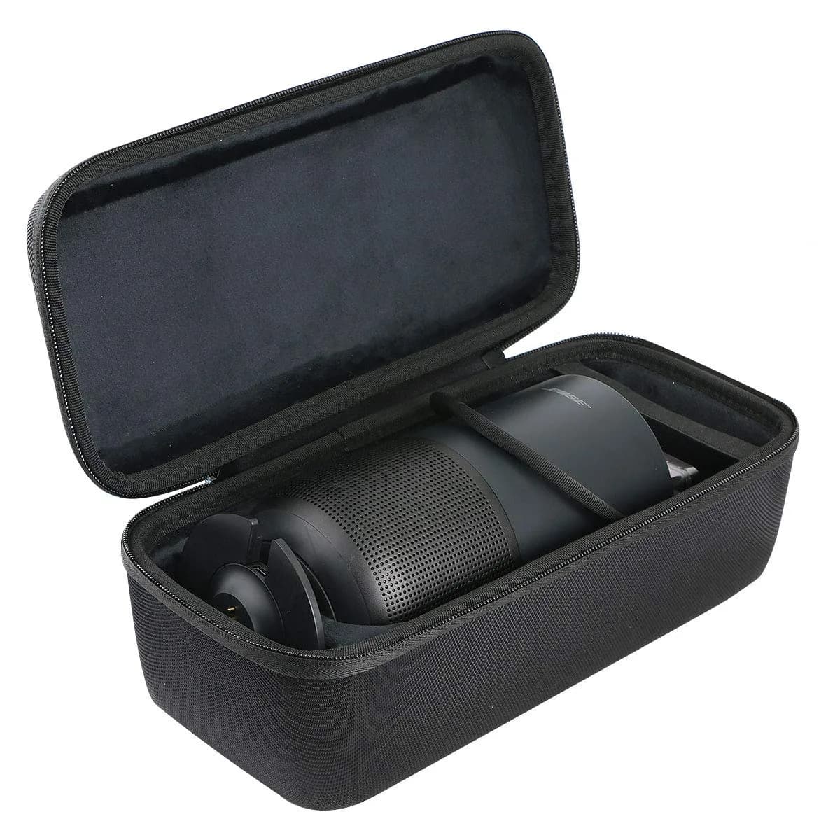 Khanka Hard Carrying Case for Bose Portable Smart Speaker in Luxe Silver | Durable EVA Protection - view 3