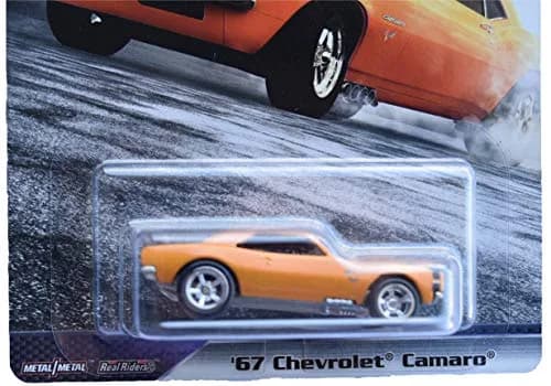 Hot Wheels 1/4 Mile Muscle '67 Chevrolet Camaro 4/5, Yellow | Fast & Furious Collectible Toy thumbnail 2