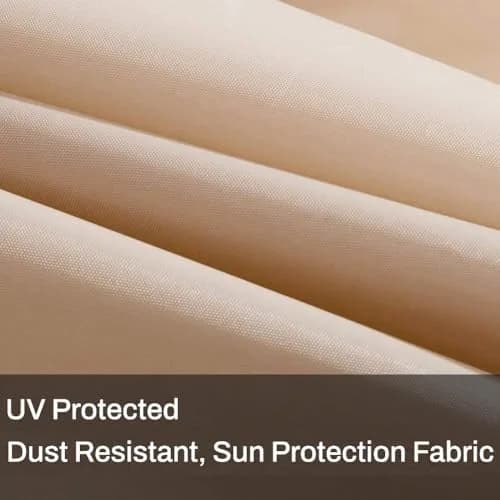 EliteShade Patio Umbrella Cover for 9ft Market Umbrellas | Water Resistant Beige Oxford Fabric thumbnail 4