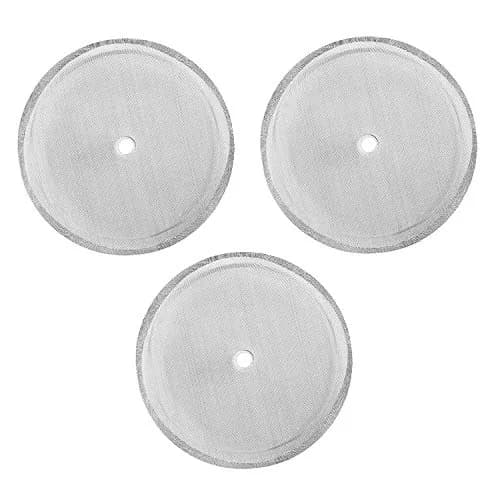 TKMOS 6 Pack French Press Replacement Filters Mesh Screen 4 Inch | Heavy Gauge Stainless Steel for 1000 ml / 34 oz / 8 cup thumbnail 2