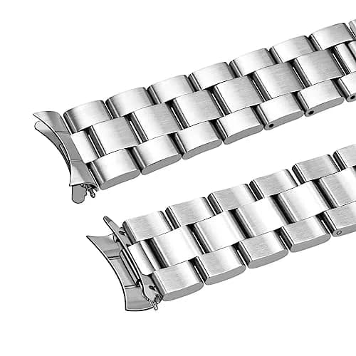 Juntan Stainless Steel Watch Band 22mm | Curved End Tapered Metal Strap with Double Lock Buckle thumbnail 4