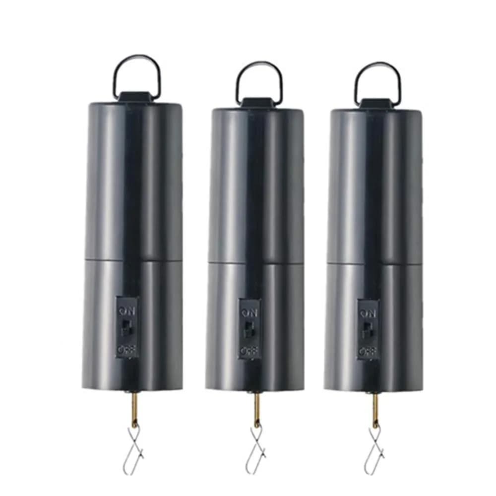 FENELY Battery Operated Wind Spinner Motor 3 Pack Black | 18.3 cm (7.2 in) Height, 4.3 cm (1.7 in) Diameter, 0.2 kg | Spins Up to 30 RPM — 3pcs Black