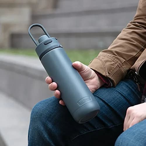 THERMOS ALTA Series Stainless Steel Hydration Bottle 24 Ounce | Keeps Drinks Cold 18 Hours, Slate thumbnail 5