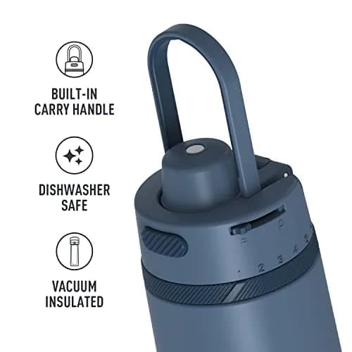 THERMOS ALTA Series Stainless Steel Hydration Bottle 24 Ounce | Keeps Drinks Cold 18 Hours, Slate thumbnail 3