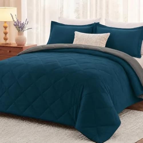 downluxe Twin Comforter Set Soft Reversible 2 Pieces | All-Season Cozy Bedding thumbnail 1