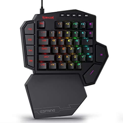 Redragon K585 DITI One-Handed RGB Mechanical Gaming Keypad with Hot-Swappable Switches & Wrist Rest | 42-Key Tactical Layout thumbnail 1
