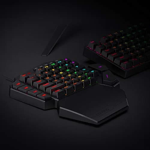 Redragon K585 DITI One-Handed RGB Mechanical Gaming Keypad with Hot-Swappable Switches & Wrist Rest | 42-Key Tactical Layout thumbnail 8
