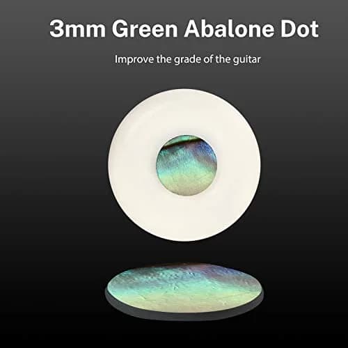 Donner White Bone Acoustic Guitar Bridge Pins 6PCS with Abalone Dot & Puller | Standard Size 5.0mm Slot thumbnail 4