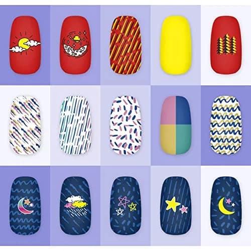 KADS Nail Stamping Plates Nature Template Image Design for Art Decoration and DIY Nail Art (NA030) | Reusable Stainless Steel Nail Art Plate - main product image