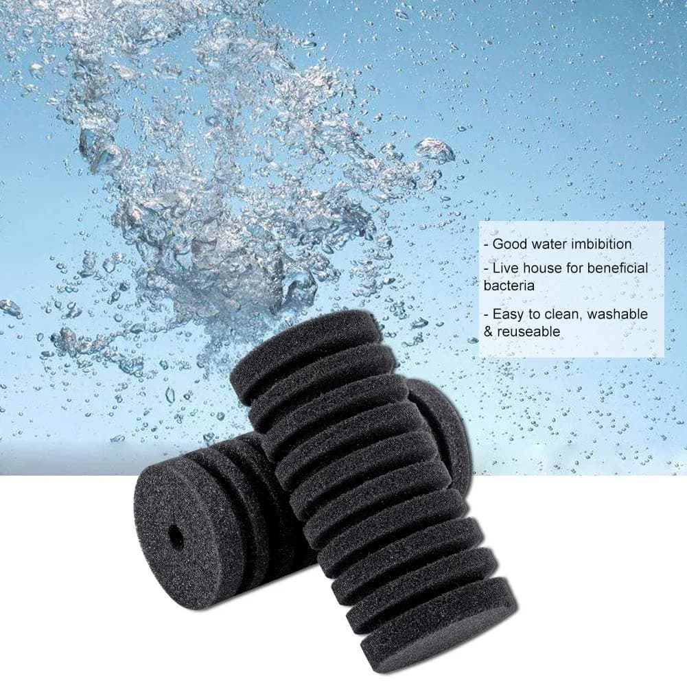 hygger Replacement Sponges for Aquarium Double Sponge Filter (S) | Soft, Reusable & High Absorption thumbnail 7