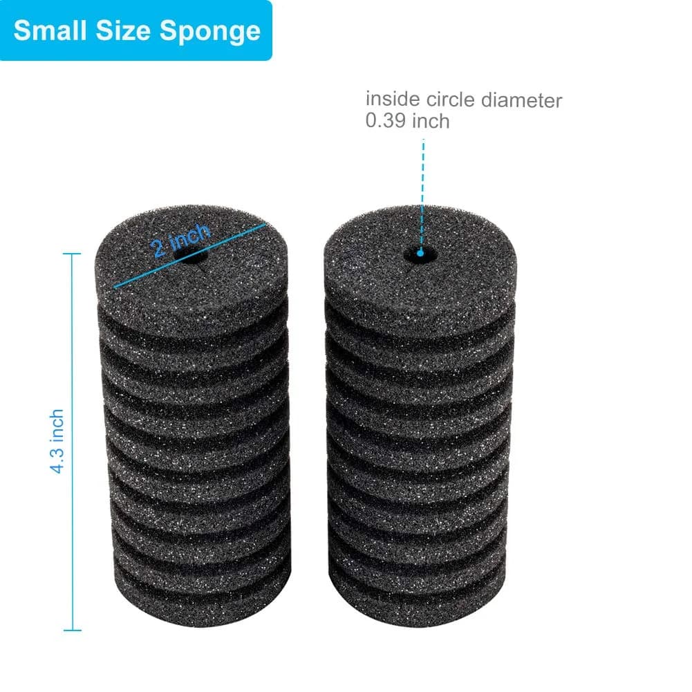 hygger Replacement Sponges for Aquarium Double Sponge Filter (S) | Soft, Reusable & High Absorption thumbnail 2