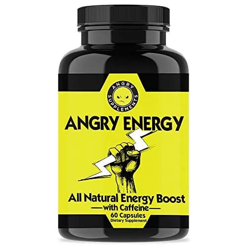 Angry Supplements Angry Energy Capsules 60 Count | Natural Non-GMO Energy Booster for Focus & Stamina thumbnail 3