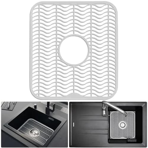DecorRack Sink Protectors for Kitchen, Plastic 12" x 11" | Protect Sink from Damage & Scratches thumbnail 1
